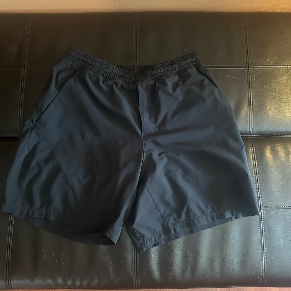 Lululemon Lined Black Athletic Shorts 7 Inch Inseam